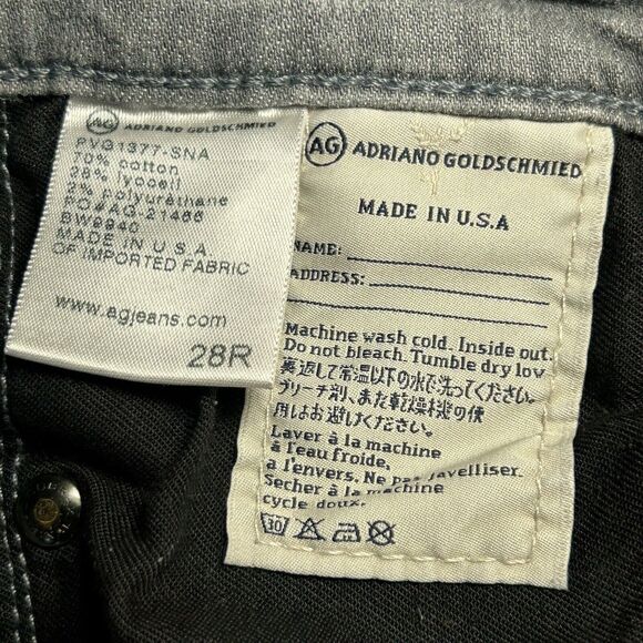 AG Adriano Goldschmied Womens Slim Straight Leg Stevie Ankle Jeans Gray Size 28 - Picture 11 of 12